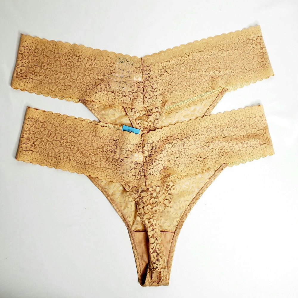 2 Auden All Over Lace Thongs - Picture 2 of 4